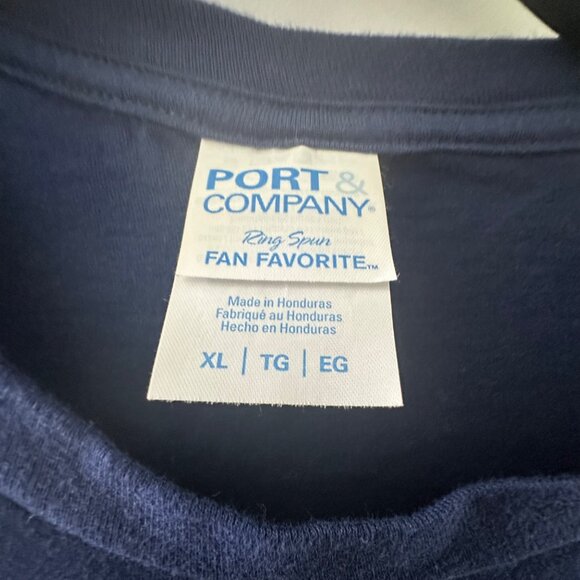 Shenanigans Coordinator Navy Blue T-Shirt XL By Port & Company 100% Cotton Unise - Picture 4 of 5